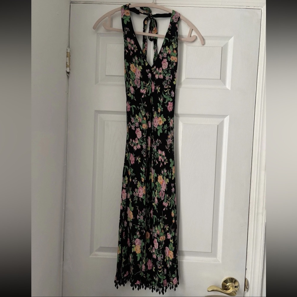 90s Vintage Betsey Johnson Beaded Floral Dress